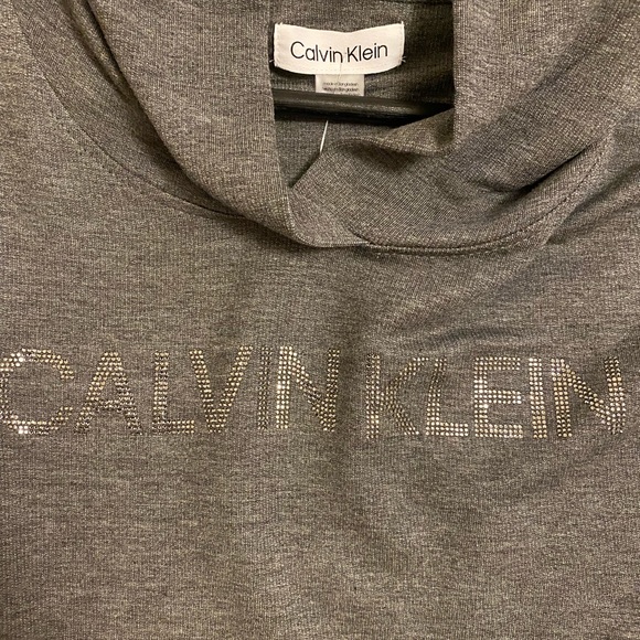 Calvin Klein  Cowl Neck Sweater Casual Loose Sweatshirt Long Sleeve , M - Picture 4 of 9